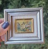 MICUT TABLOU MINIATURAL CU IMAGINE METALICA TEHNICA SERIGRAFIEI