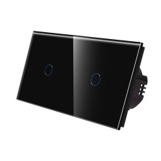 Intrerupator Simplu + Simplu cu Touch din Sticla LUXION SmartElectro IntelligentHouse