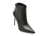 Botine elegante EPICA PREMIUM negre, T0402, din piele naturala