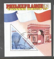 Nicaragua 1982 Philexfrance perf. sheet Mi.B144 used TA.072