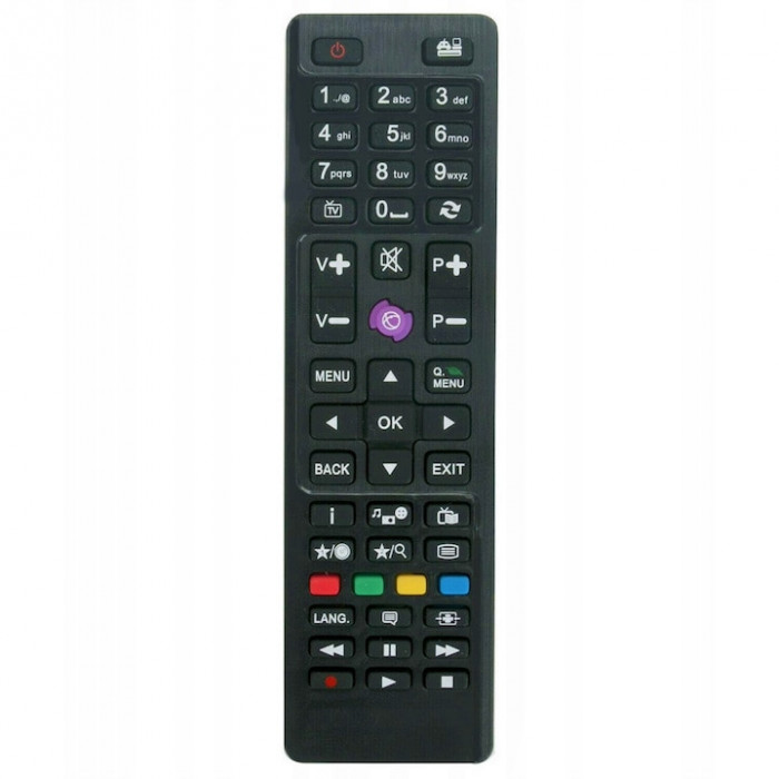 Telecomanda pentru TV JVC, Technika, Telefunken, Finlux, etc. RC4875, x-remote, Universal, Negru