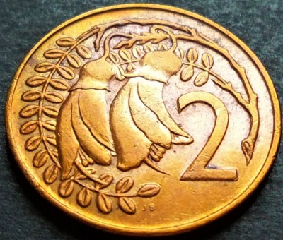 Moneda exotica 2 CENTI - NOUA ZEELANDA, anul 1974 * cod 2287 foto