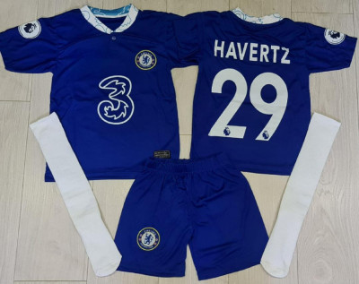 ECHIPAMENTE COMPLETE FOTBAL COPII 112/14 ANI,CHELSEA-HAVERTZ,MODEL NOU foto