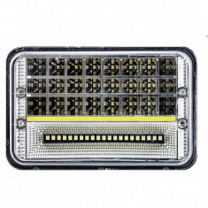 Proiector LED cu DRL 45W , 2 faze 12/24V, alb 6000k