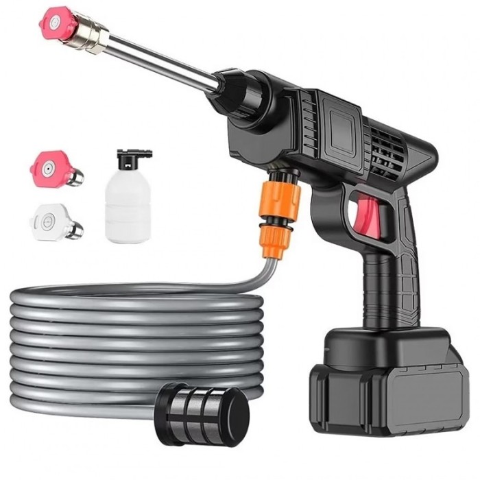 KIT Aparat de spalat cu presiune de 48V cu rezervor pentru detergent
