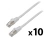 Patch cord F/UTP 6 litat CCA PVC gri 1m 26AWG 10buc, Lanberg