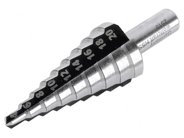 Burghiu HSS &Oslash;4-20mm 8mm 44mm