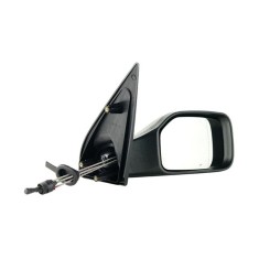 Oglinda exterioara Peugeot 106 (1_) 06.1996-12.2003 partea dreapta BestAutoVest crom convex carcasa neagra reglare manuala prin cablu fara incalzire