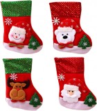 Set de 4 ciorapi Hilloly, textil, multicolor, 19 x 25 x 15 cm