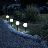 Cumpara ieftin Lampa solara LED - plug-in - sferică, alb rece - &Oslash;10 cm