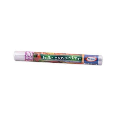 Folie Alimentara Stretch Misavan, 29cm x 30m, Folie Alimentara, Folie de Prospetime, Folie Alimente, Folie pentru Alimente, Folie de Plastic pentru Al foto