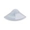 Scurgator de vase din plastic, forma evantai, alb, 330 x 330 x 90 mm