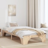 vidaXL Cadru de pat din lemn masiv de pin, 90x200 cm