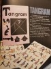 1989, Reclama joc TANGRAM comunism JECO 27x20 cm export EXIMCOOP C7