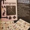 1989, Reclama joc TANGRAM comunism JECO 27x20 cm export EXIMCOOP C7