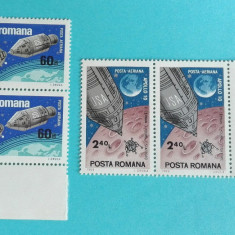 TIMBRE ROMANIA 1969 L.P. 702 APOLLO 9 SI 10 SERIE IN PERECHE MNH