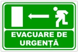 Indicator de salvare pentru evacuare de urgenta cu directia in stanga