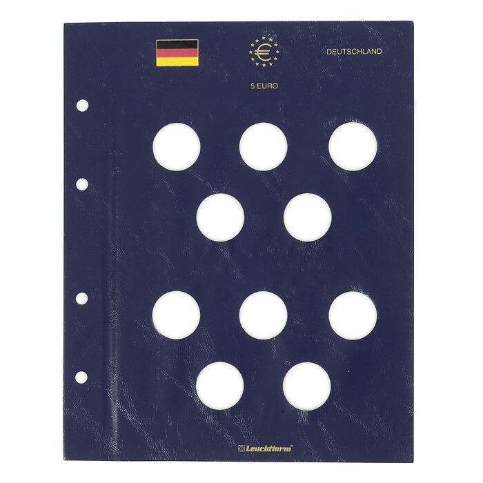 Folii Leuchtturm VISTA pentru monede comemorative germane de la 5 euro