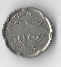 Moneda 50 pesetas 1992 - Spania, Barcelona &amp;#039;92 foto