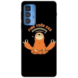 Husa compatibila cu Motorola Moto G71 5G model Find your ZZZ, Silicon, TPU, Viceversa, Transparent, Carcasa