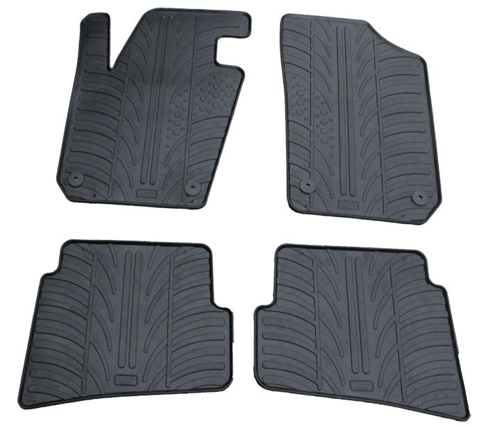 Set covorase auto din cauciuc Seat Ibiza 6J 2008-05.2017, Negru, Gledring, 4 buc.