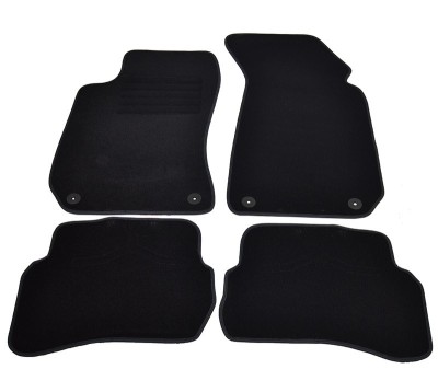 Covorase mocheta VW Passat B5 cu fixare in podea ROTUNDA 10/2000-2/2005 Negru, set de 4 bucati AutoDrive ProParts foto