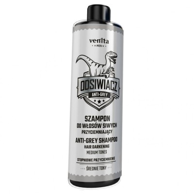 Sampon anti-incaruntire pentru barbati, tonuri medii, Venita Men AntiGrey, 200ml foto
