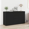 Bufet vidaXL Negru Lemn prelucrat 120 x 36 x 69 cm Depozitare Bufet