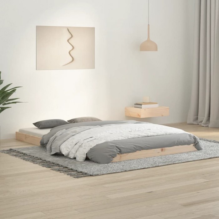 vidaXL Cadru de pat Small Double 4FT, 120x190 cm, lemn masiv pin