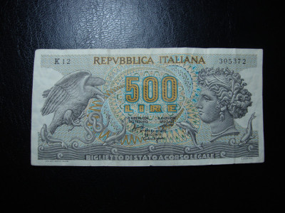 ITALIA 500 LIRE 1970 STARE BUNA foto