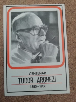 M3 C31 9 - 1980 - Calendar de buzunar - Editura Minerva - Tudor Arghezi foto