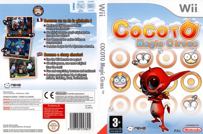 Joc Wii Cocoto Magic Circus Nintendo Wii classic, mini, Wii U