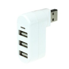 HUB USB 2.0 cu 3 porturi ?i cap rotativ foto