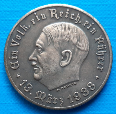 Adolf Hitler 1938 Ein Volk Ein Reich Ein 36mm foto