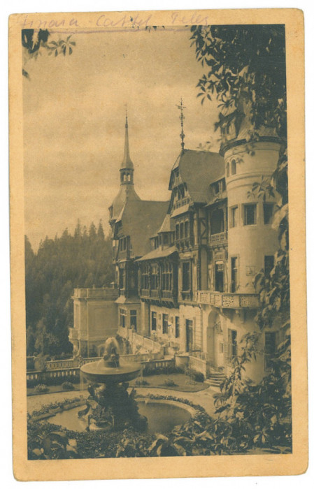 5243 - SINAIA, Prahova, Peles Castle, Romania - old postcard - used - 1916