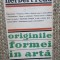 HERBERT READ - ORIGINILE FORMEI IN ARTA