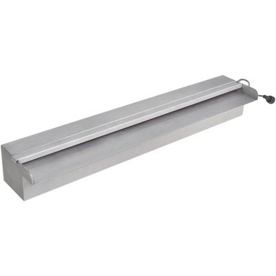 F&amp;acirc;nt&amp;acirc;nă piscină dreptunghiulară LED-uri 60 cm oțel inoxidabil foto