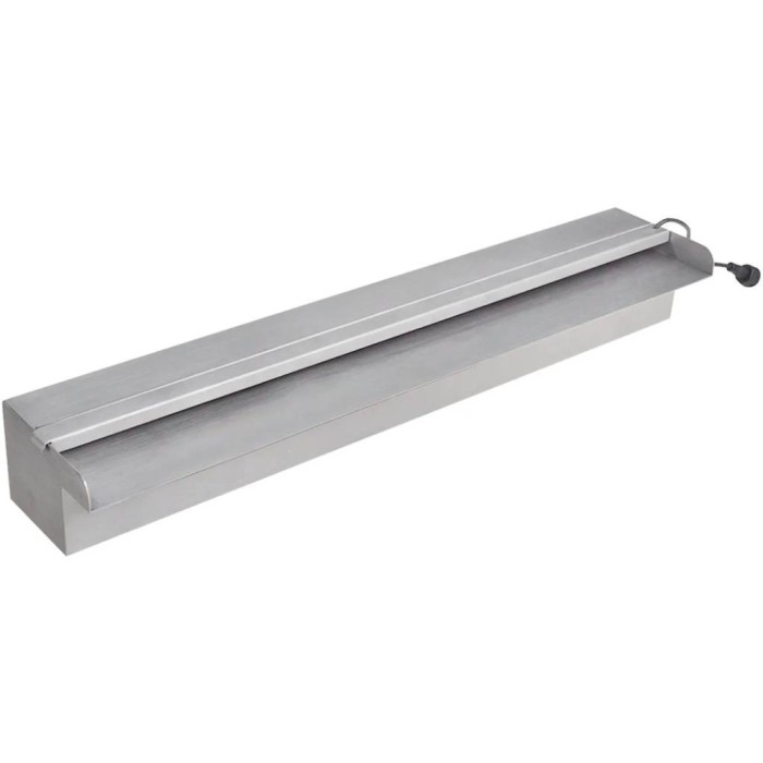 F&acirc;nt&acirc;nă piscină dreptunghiulară LED-uri 60 cm oțel inoxidabil