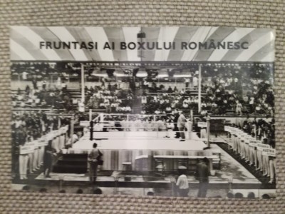 Carte postală FRUNTAȘI AI BOXULUI ROM&amp;Acirc;NESC, sport, performanță foto