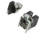 Comutator Rotativ 22mm Negru 3A 240VAC IP66