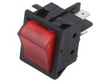 Comutator Rocker DPST OFF-ON 16A 250VAC cu Bec