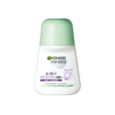 Garnier Deo Mineral Invisible Black &amp; White &amp; Colors Floral Fresh Roll-On pentru Femei 50 ml