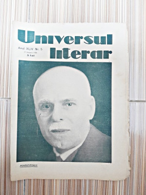 Revista Universul Literar nr.5/1928 foto