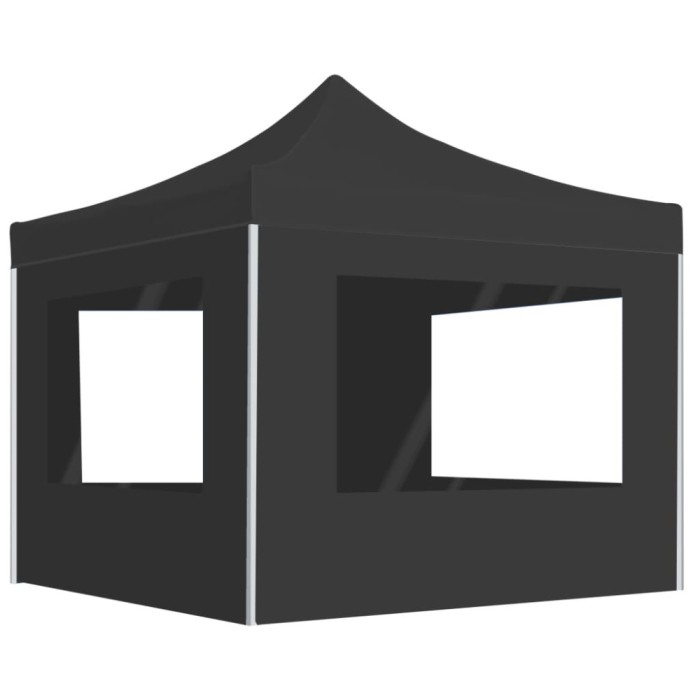 vidaXL Cort de petrecere pliabil cu pereți, antracit, 2x2 m, aluminiu 48932