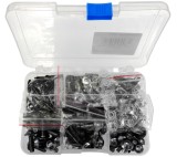 Set suruburi si cleme, pentru prindere carene universale, culoare negru Cod Produs: MX_NEW SIWJOY021