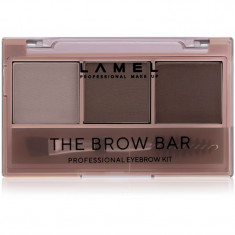 LAMEL BASIC The Brow Bar paleta pentru machiaj sprancene cu pensula #402 4,5 g