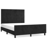 Cumpara ieftin Cadru de pat fara saltea, negru, 140x200 cm, catifea