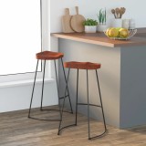 vidaXL Scaune de bar Gavin 2 buc. 50x40x78 cm lemn masiv de mango
