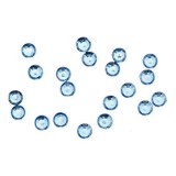 Decorațiuni albastru deschis pentru unghii, 1mm - strasuri rotunde &icirc;n săculeț, 20 buc, INGINAILS