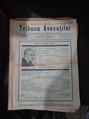 Tribuna Avocaților 6-7/iulie-august 1935 foto